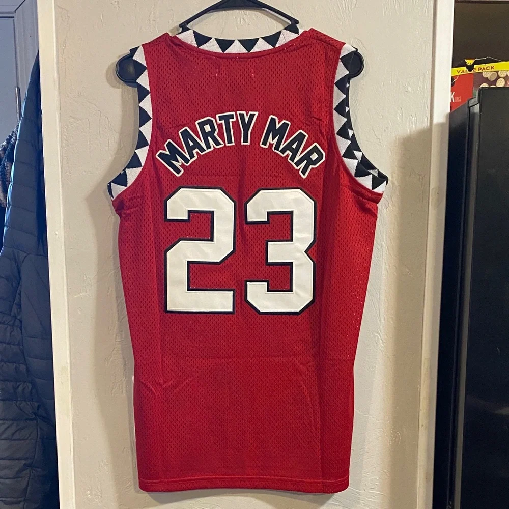 Martin Red Men's Basketball Jersey - Number 23 - Picture 4 of 4